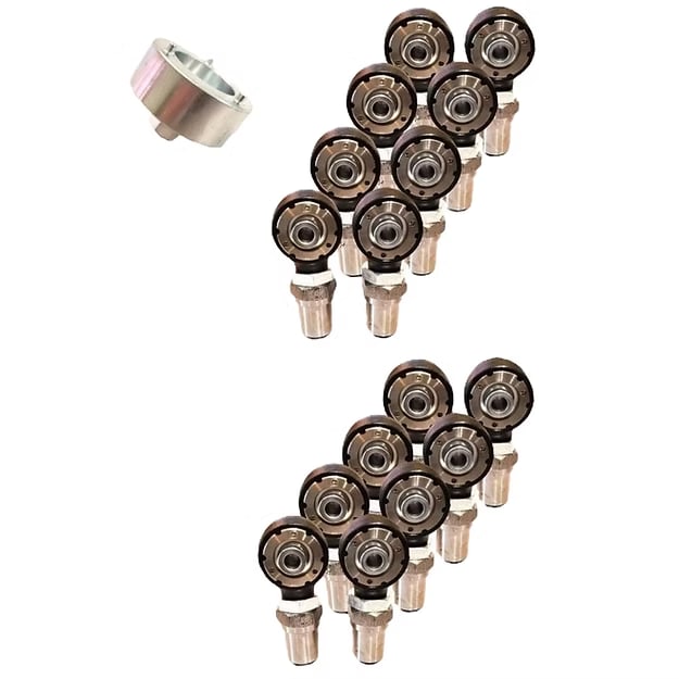 1.25" Rebuildable Rod Ends w/Hex Bungs (8LH & 8RH)