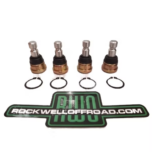 (4) Dirt Mafia ATV 4130 Chromoly Ball Joints for Polaris RZR 800 900 All Models