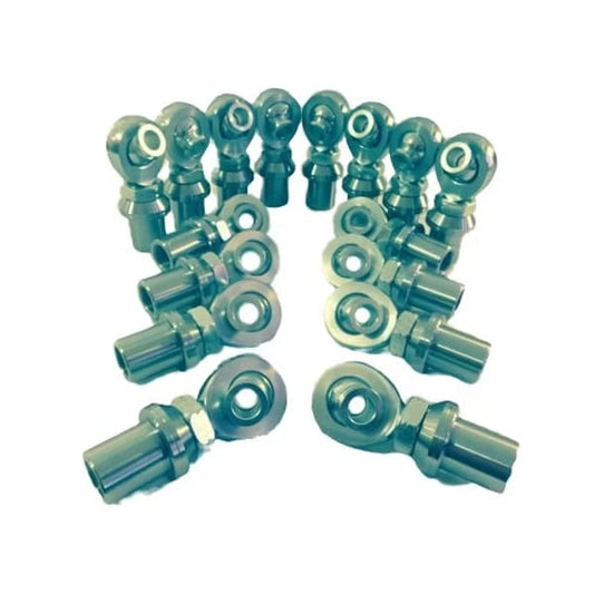 7/8" X 3/4" Heims, Bungs, Jam Nuts, and Spacers (8 LH & 8 RH)