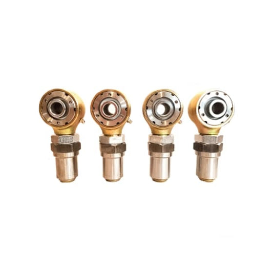 1.25" Gold Rebuildable Rod Ends w/ Hex Bungs (2LH & 2RH)