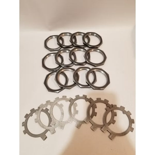 2.5 Ton Spindle Nut/Lock Tab 3 Axle Kit (6 Hub)